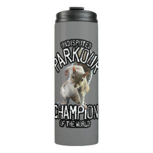 Parkour Eekhoorn - grappig freerunning Thermosbeker