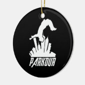 Parkour Freerunner Parkour Runner Keramisch Ornament (Links)