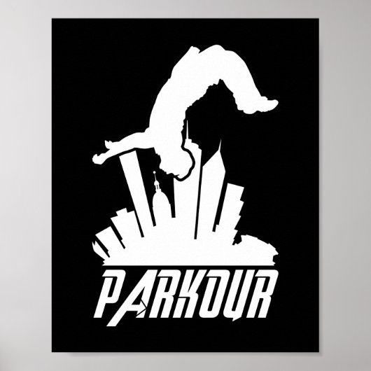 Parkour Freerunner Parkour Runner Poster (Voorkant)