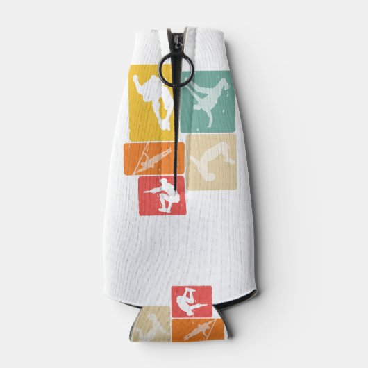 Parkour Freerunner Traceur Retro Freerunning Flesjeskoeler (Achterkant)