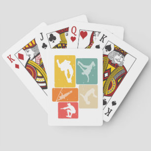 Parkour Freerunner Traceur Retro Freerunning Pokerkaarten