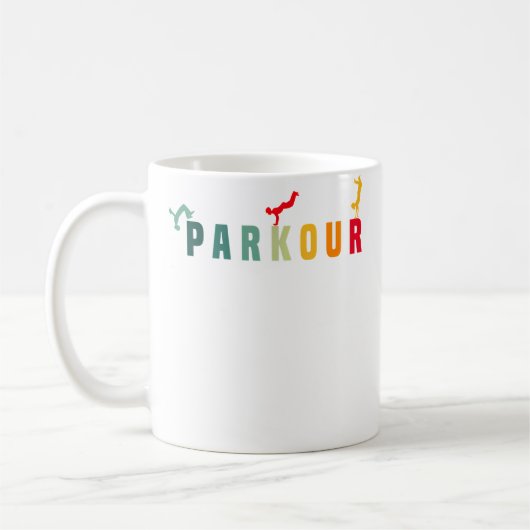 Parkour Freerunning Sports Parkour Shirt Runner Fu Koffiemok (Links)