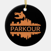 Parkour Gift Keramisch Ornament (Voorkant)
