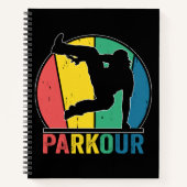 Parkour Gratis Running Training Traceur Retro Notitieboek (Voorkant)