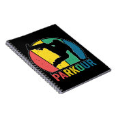 Parkour Gratis Running Training Traceur Retro Notitieboek (Rechterzijde)