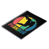 Parkour Gratis Running Training Traceur Retro Notitieboek (Linkerzijde)