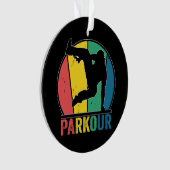 Parkour Gratis Running Training Traceur Retro Ornament (voorkant)