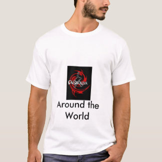 parkour_logo_500, over de hele wereld t-shirt