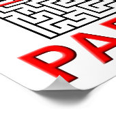 Parkour Maze Funny Poster (Hoek)