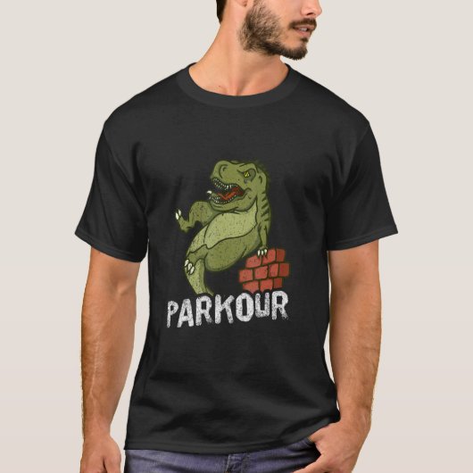 Parkour Rex Wall Jumping Free Runing T-shirt (Voorkant)