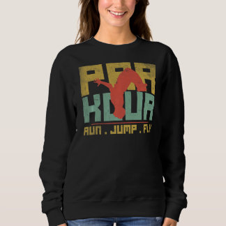 Parkour run Jump Fly Modern Outdoor Hobby Retro Trui