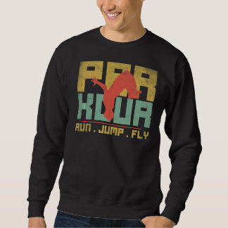 Parkour run Jump Fly Modern Outdoor Hobby Retro Trui