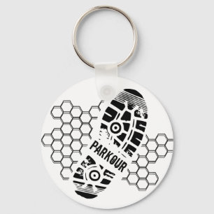 Parkour-training Sleutelhanger