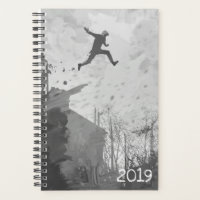 Parkour Urban Free Runling Freestyle Noir Blanc