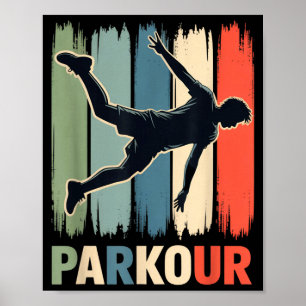Parkour, Urban Gymnast, Traceur, Hardloper Poster