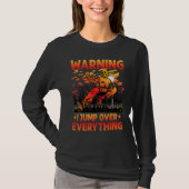 Parkour Warning I jump over everything funny sayin T-shirt (Voorkant)