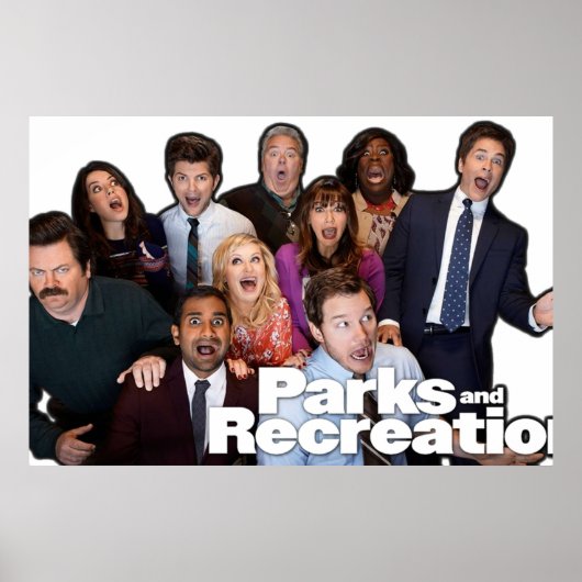Parks en Rec Group Shot Poster (Voorkant)