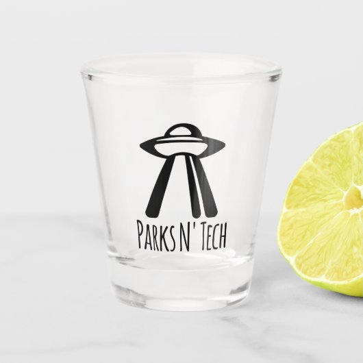 Parks N' Tech UFO Shot Glas (Voorkant)