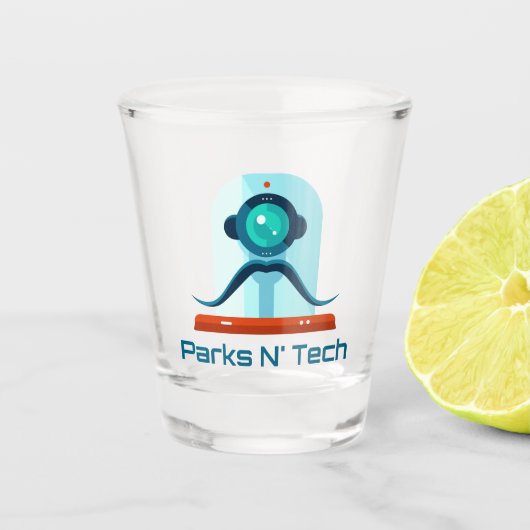 Parks N' Tech Wisdom Robot Shot Glas (Voorkant)