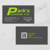 ParksPlumbing-09-10-2018 Visitekaartje (Voorkant / Achterkant)