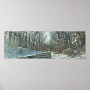 Parkweg in het Winter Poster