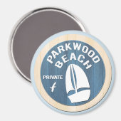Parkwood Beach 3-inch magneet (Voorkant / Achterkant)