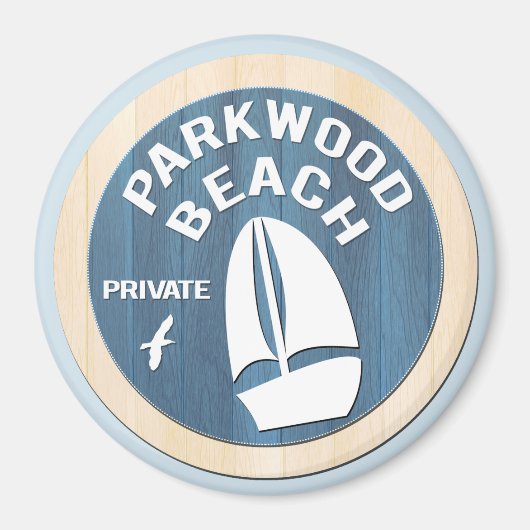 Parkwood Beach 3-inch magneet (Voorkant)