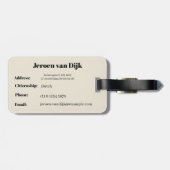 Parlamient building - Budapest  Bagagelabel (Achterkant horizontaal)