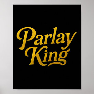 Parlay King Sporten Voetbal Wedden Gokker Liefhebb Poster