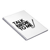 Parle Birdie À Moi Golf Dire Carnet (Côté Droit)