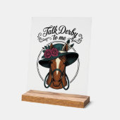 Parle Derby À Moi Design De Chapeau De Cheval Vint (Angle)