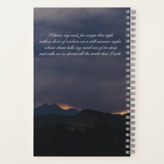 "Parle doucement, Mon Âme" Dream Journal (Verso)