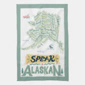 Parle l'Alaska ! ! Serviettes de cuisine (Vertical)