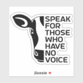 Parle pour ceux qui n'ont pas de voix, Sticker Vin (Feuille)