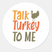 Parle Turquie à moi Sticker (Devant)