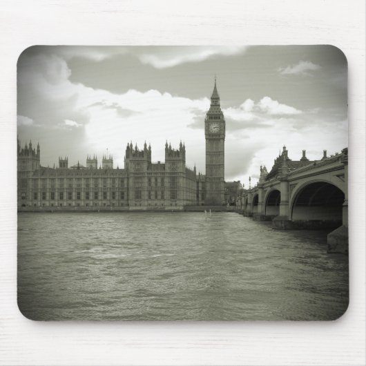Parlement - Elizabeth Tower - Big Ben Mousepad Muismat (Voorkant)