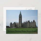 Parlement Gebouwen Ottawa Ontario Canada Briefkaart (Voorkant / Achterkant)