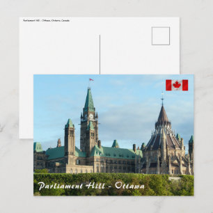 Parlement Hill in Ottawa - Ontario, Canada Briefkaart