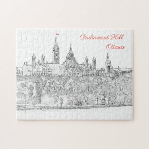 Parlement Hill in Ottawa - Ontario, Canada Legpuzzel