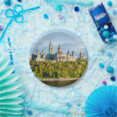 Parlement Hill in Ottawa - Ontario, Canada Papieren Bordje (Feest)