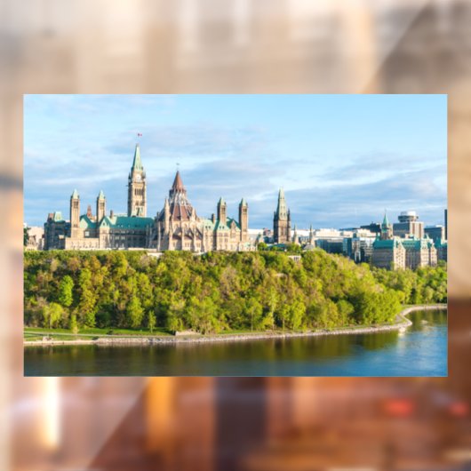 Parlement Hill in Ottawa - Ontario, Canada Raamsticker (Vel 2)