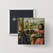 Parlement van Parijs Altarpart Vierkante Button 5,1 Cm (Voorkant /achterkant)