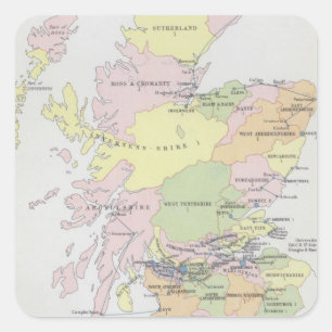 Parlementaire Vertegenwoordiging Schotland Vierkante Sticker