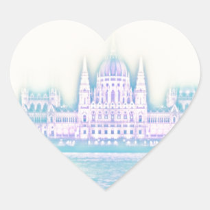 Parlementsgebouw Boedapest Hongarije Hart Sticker
