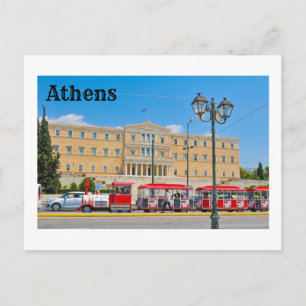Parlementsgebouw in Athene, Griekenland Briefkaart