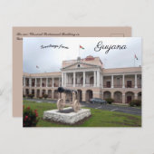 Parlementsgebouw in Georgetown Guyana Briefkaart (Voorkant / Achterkant)