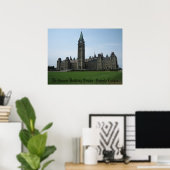 Parlementsgebouw Ottawa, Ontario Canada Poster (Thuiskantoor)