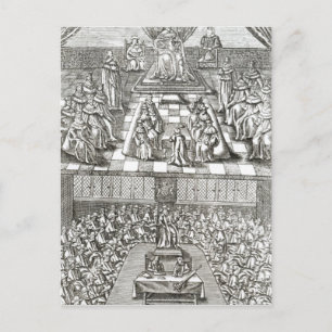 Parlementsleden in 1640 briefkaart