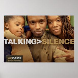 Parler > affiche de famille de silence