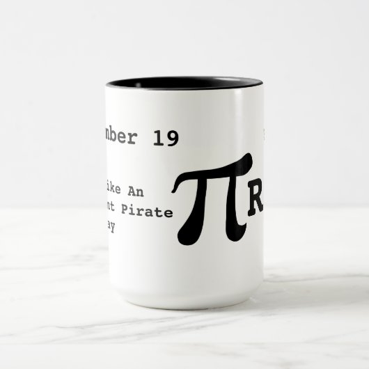 Parler Comme Une Pirate Pi Mug Intelligente (Centre)